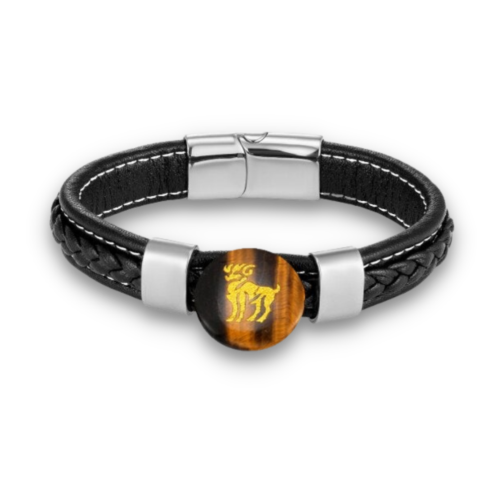 Bracelet en Oeil de tigre "Courage & Audace"