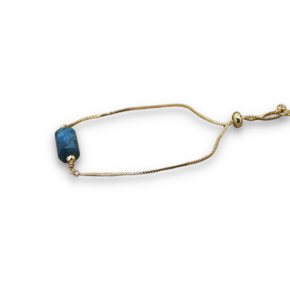 Bracelet en Apatite bleue "Communication & Relaxation"