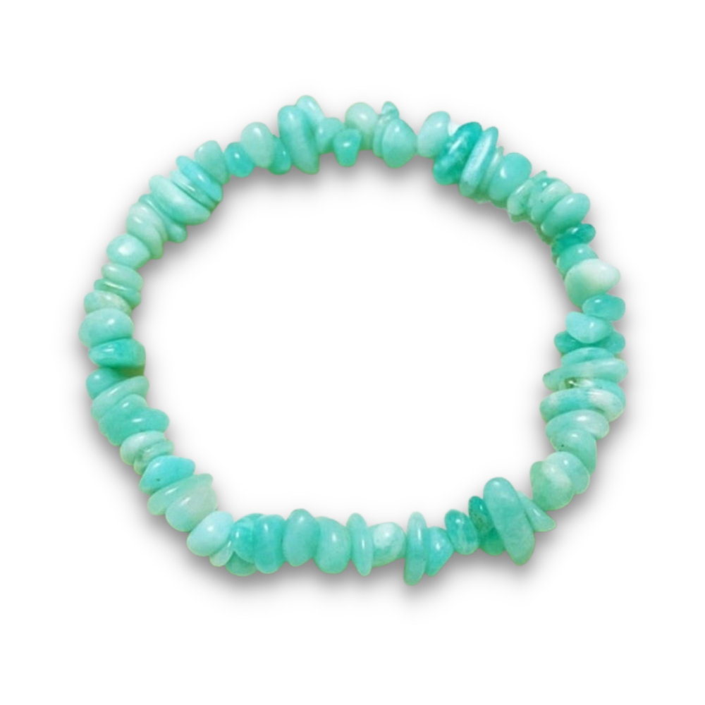 Bracelet Baroque en Amazonite "Paix & Courage"