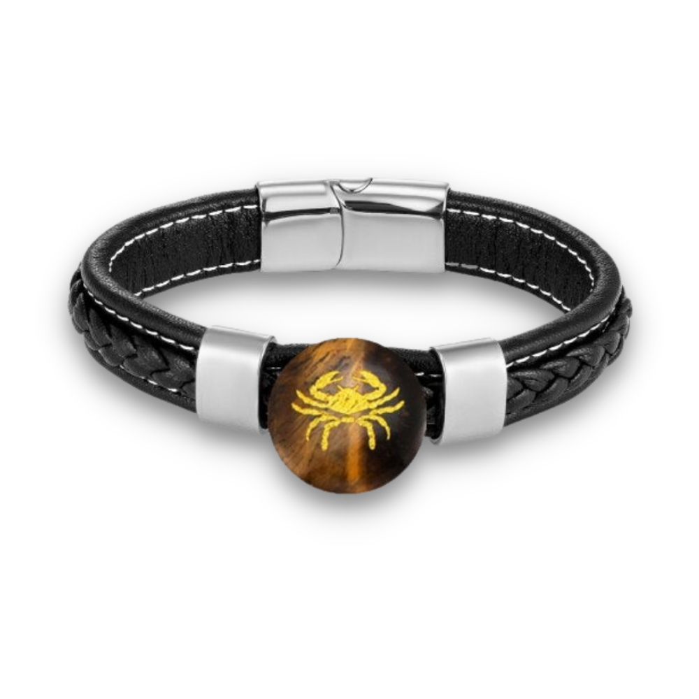 Bracelet en Oeil de tigre "Courage & Audace"