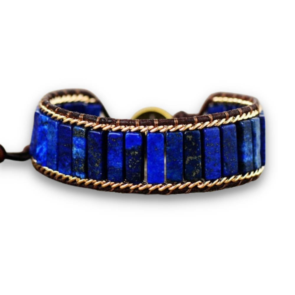 Bracelet Bohémien en Lapis Lazuli "Santé & Harmonie"