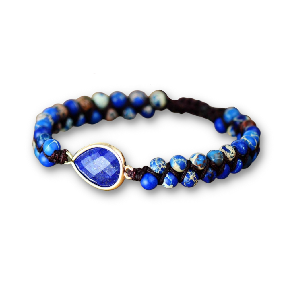 Bracelet Yoga en Lapis Lazuli "Santé & Harmonie"