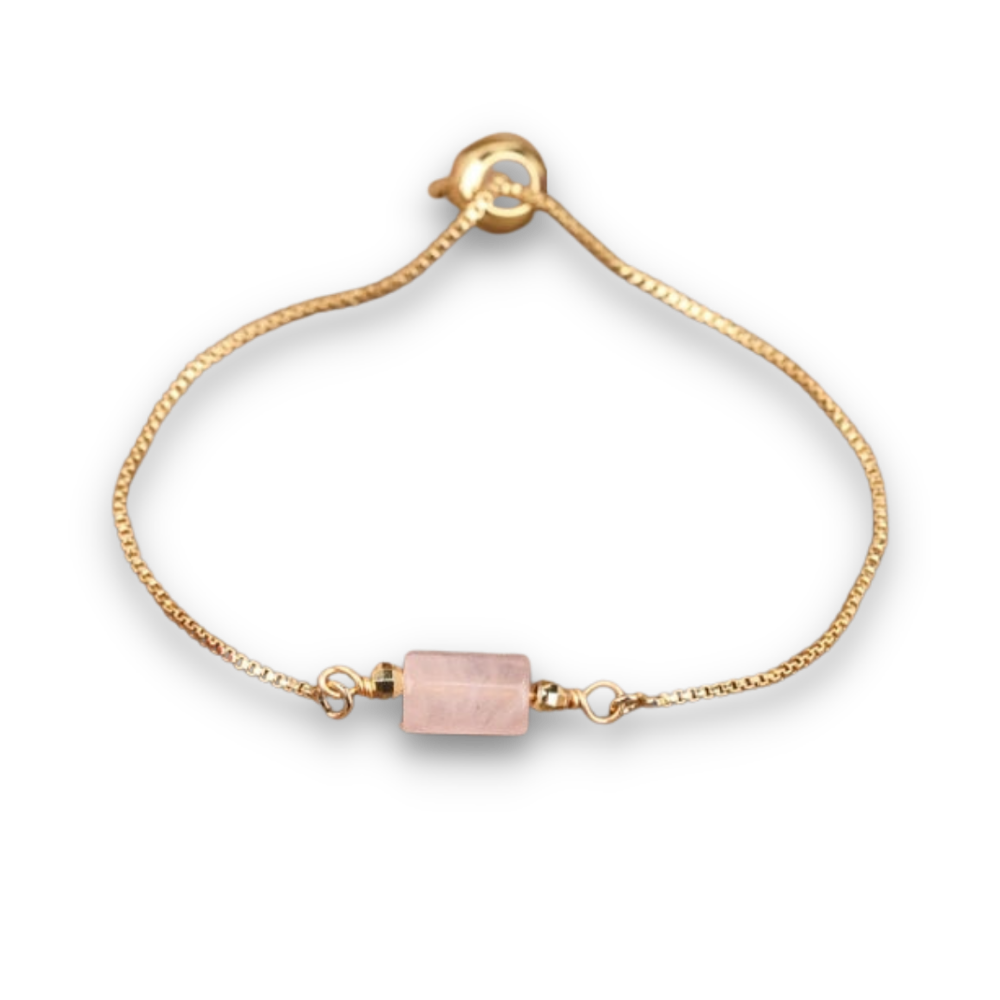 Bracelet en Quartz rose "Amour & Confiance en soi"