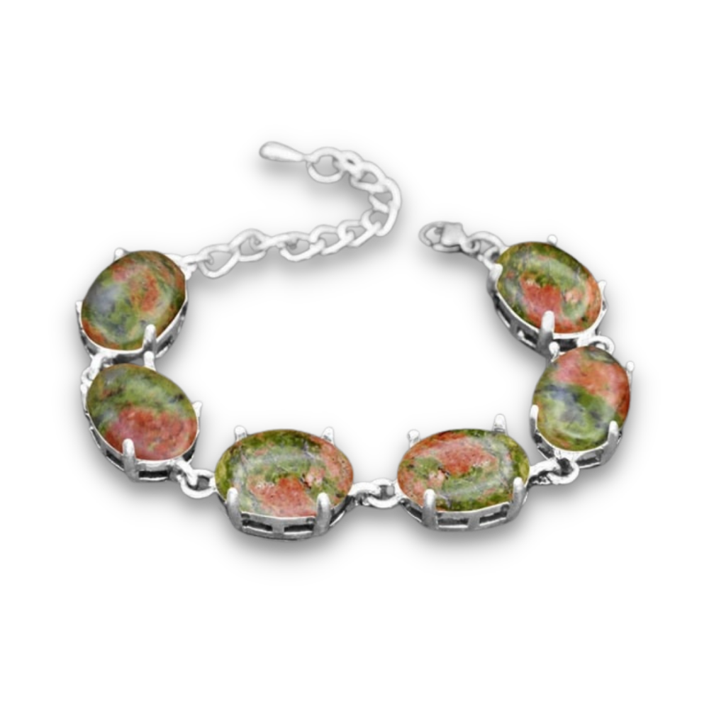 Bracelet en Unakite "Confiance & Sagesse"