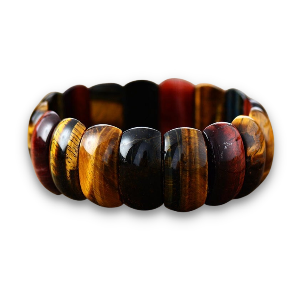 Bracelet en Oeil de tigre "Courage & Audace"