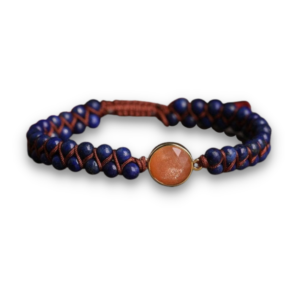 Bracelet Yoga en Lapis Lazuli "Santé & Harmonie"