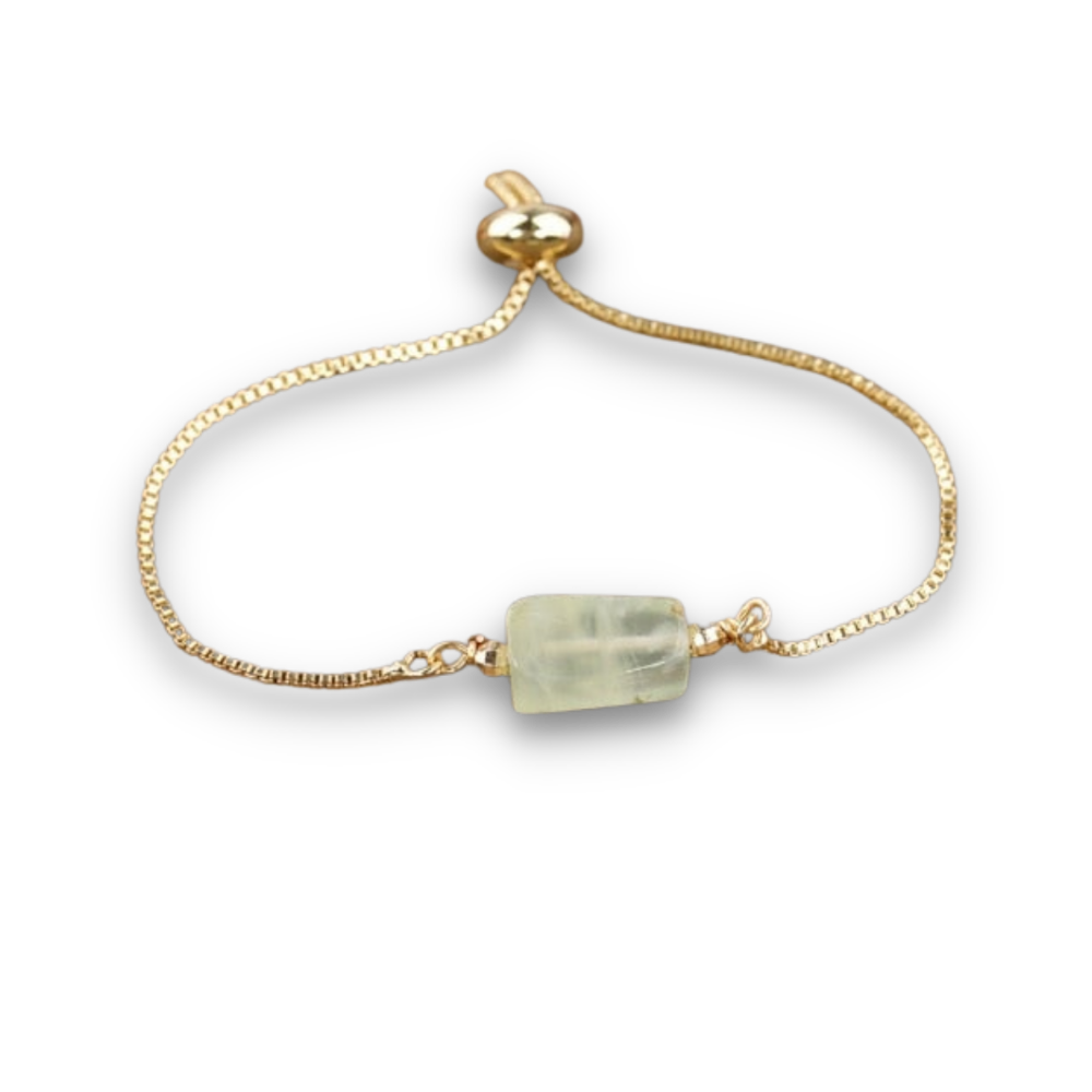 Bracelet en Prehnite "Conscience & Acceptation"