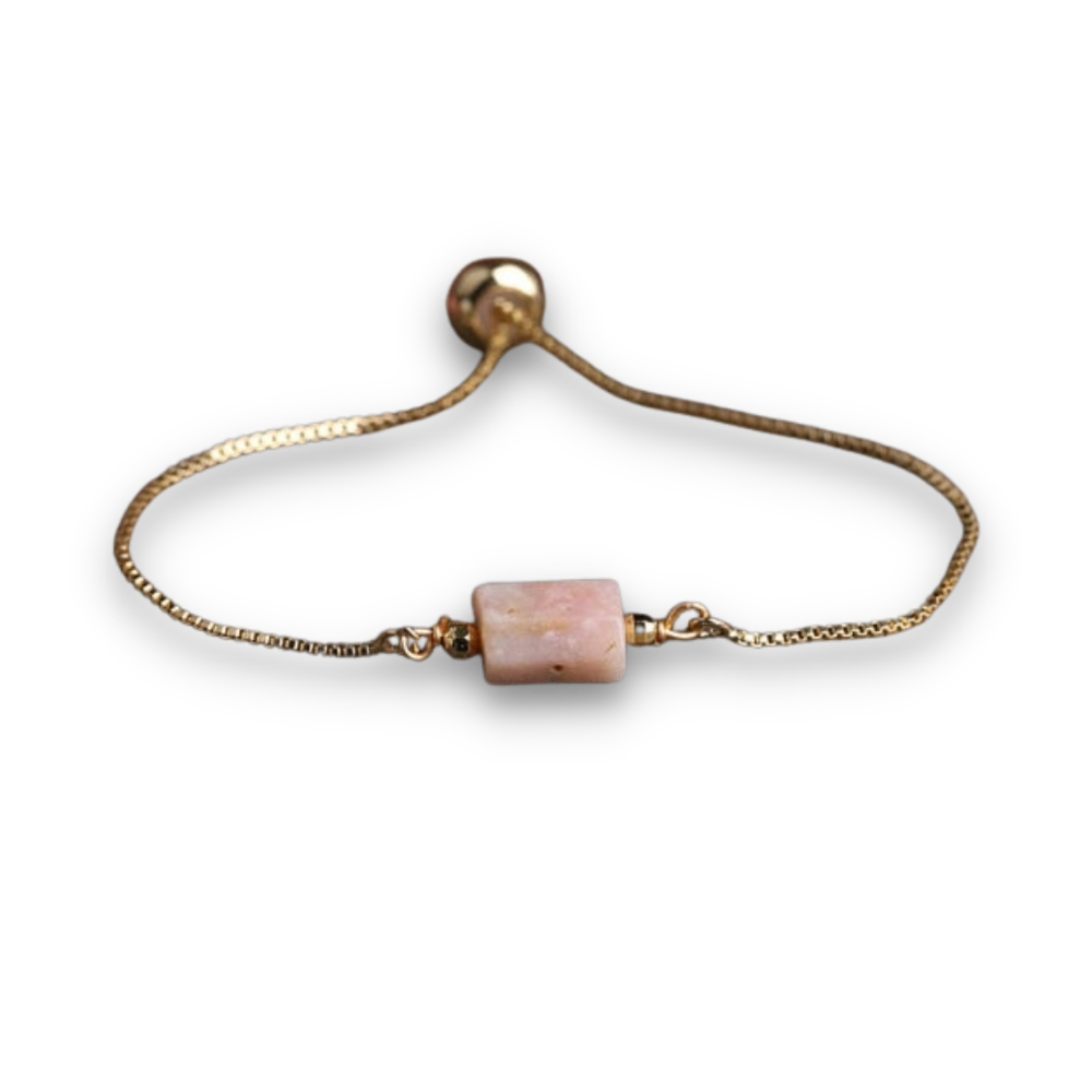 Bracelet en Opale rose "Espoir & Guérison"