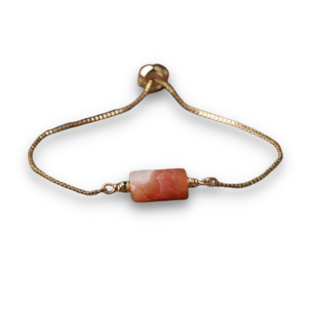 Bracelet en Agate "Ancrage & Equilibre"