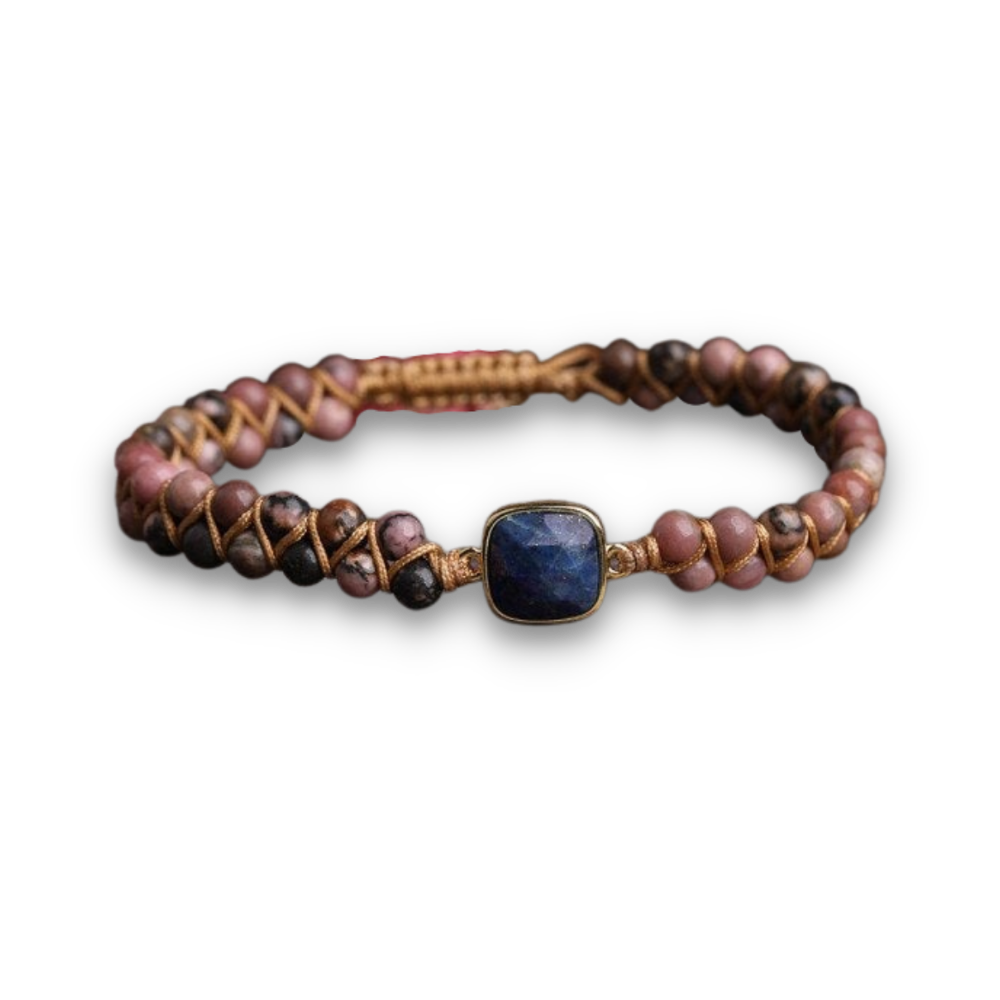 Bracelet Yoga en Rhodonite "Amour & Bienveillance"