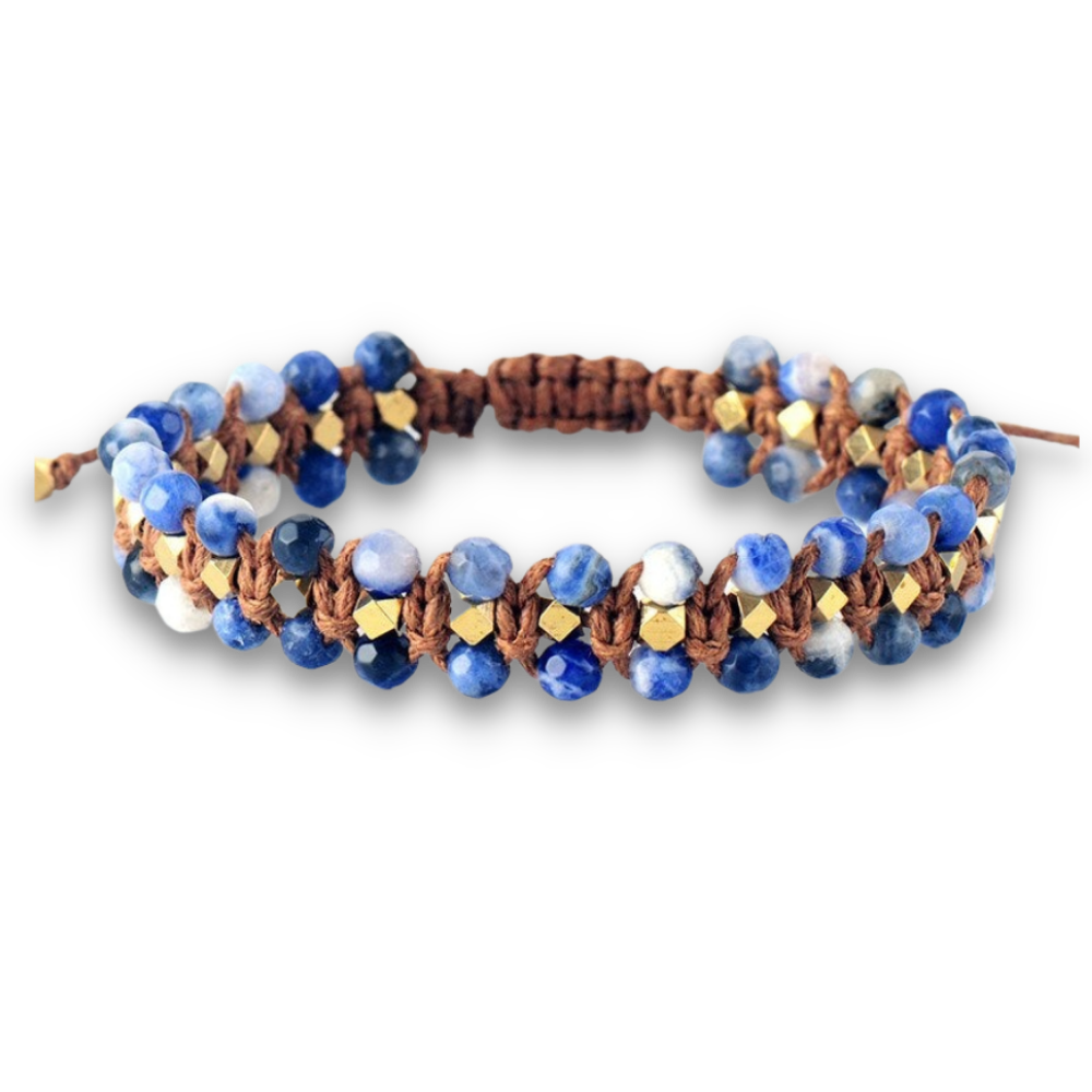 Bracelet en Sodalite "Humilité & Courage"