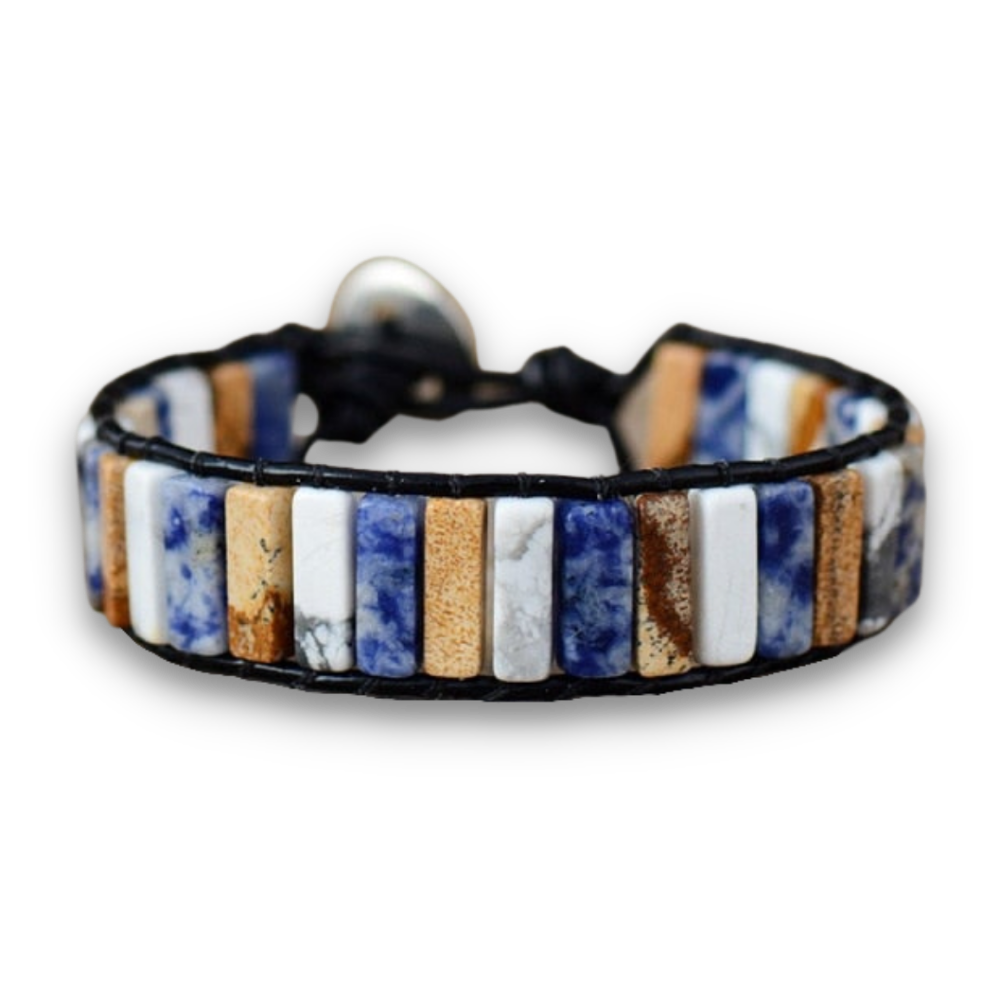 Bracelet Bohémien en Lapis Lazuli "Santé & Harmonie"