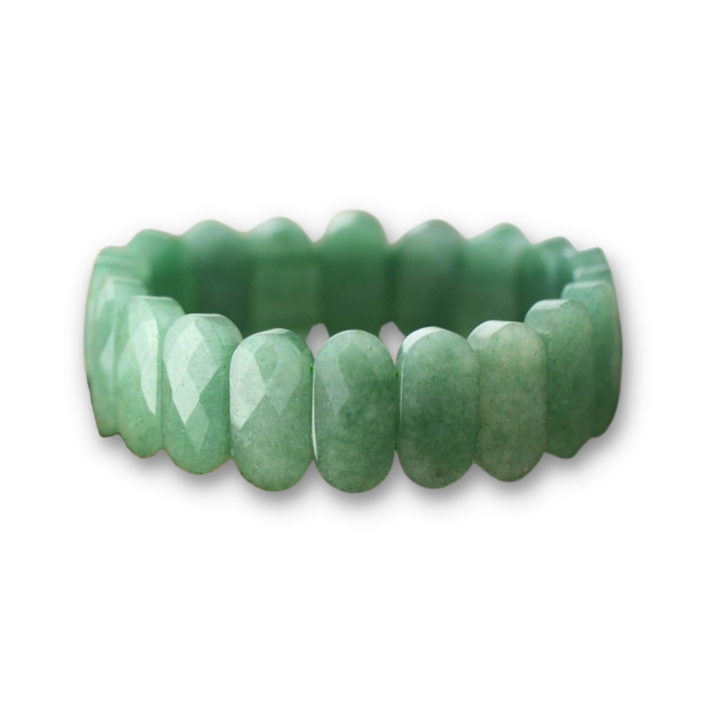 Bracelet en Aventurine verte "Développement & Épanouissement"