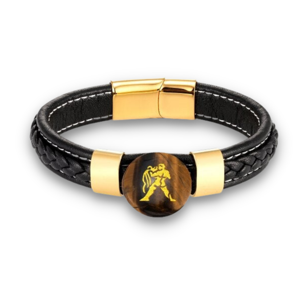 Bracelet en Oeil de tigre "Courage & Audace"