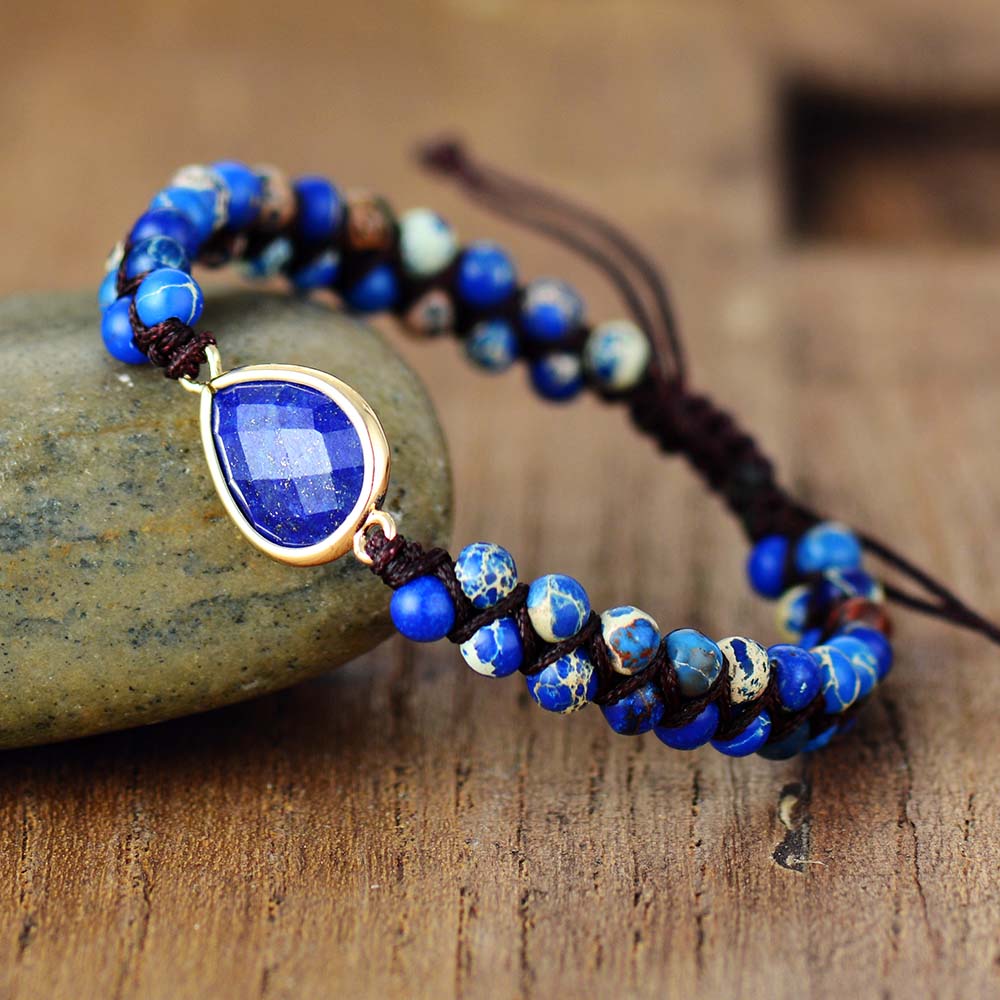 Bracelet Yoga en Lapis Lazuli "Santé & Harmonie"