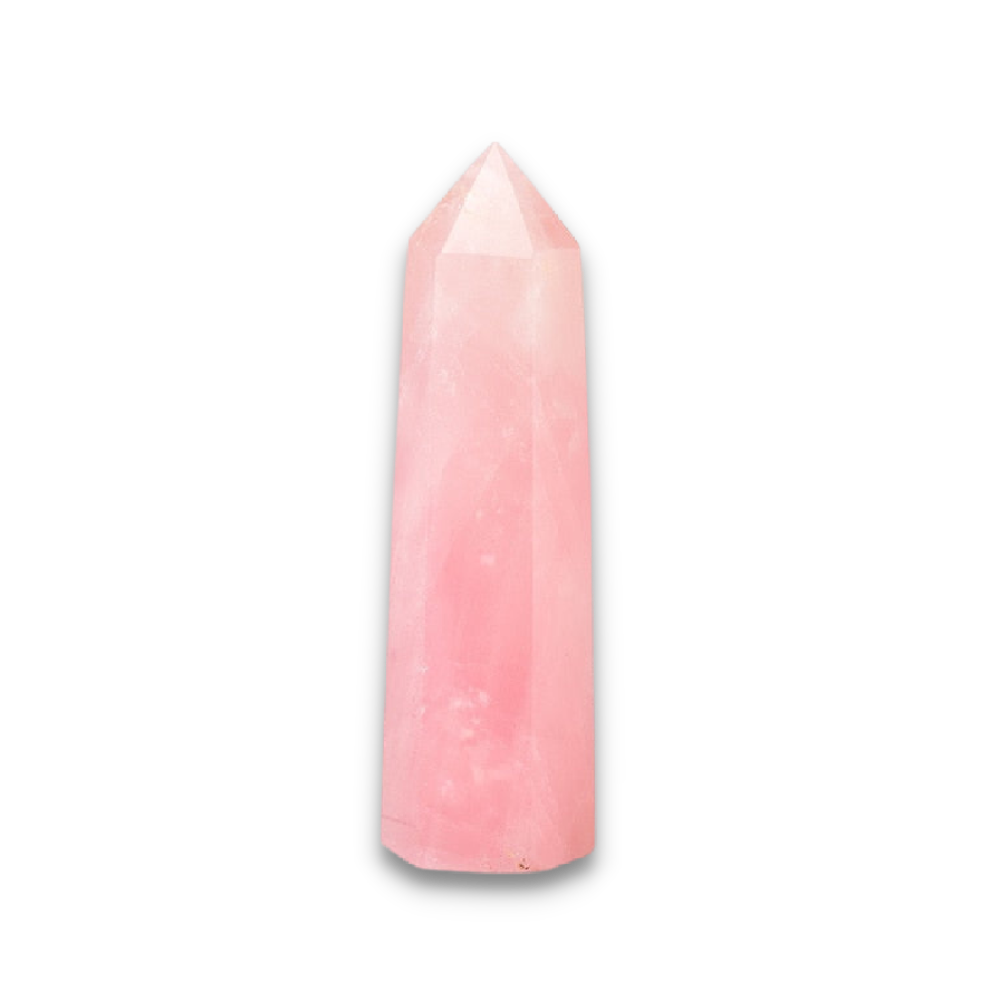 Obélisque Guérison en Quartz rose "Amour & Confiance en soi"