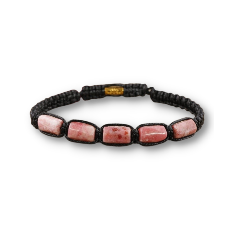 Bracelet Shamballa en Rhodonite "Amour & Bienveillance"