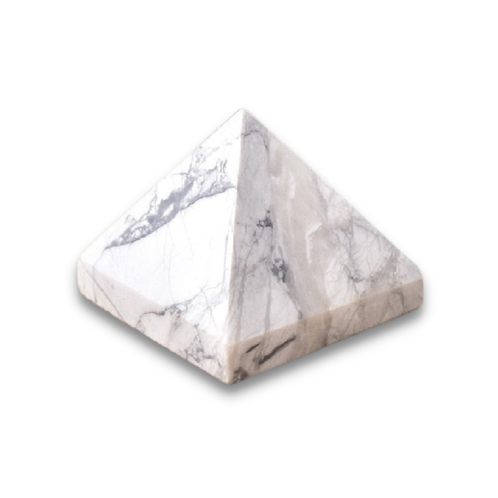 Pyramide Reiki en Turquoise blanche "Sagesse & Conscience"