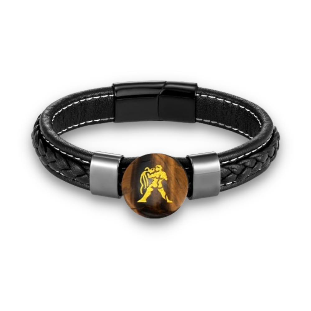 Bracelet en Oeil de tigre "Courage & Audace"