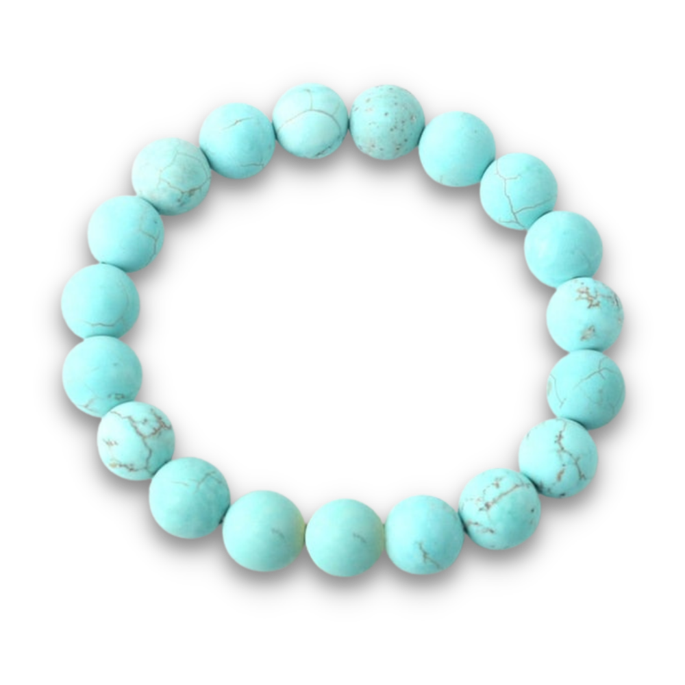 Bracelet Guérison en Turquoise bleue "Sérénité & Bien être"