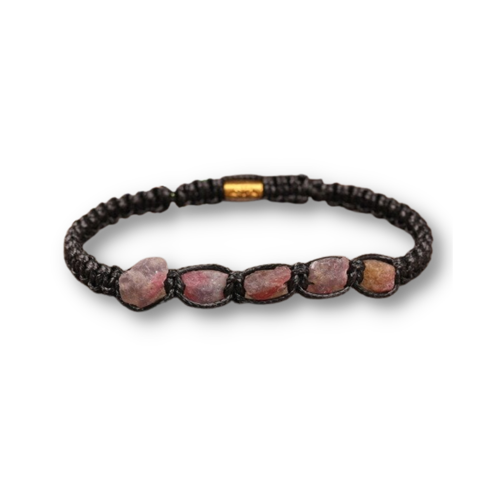 Bracelet Shamballa en Tourmaline "Joie & Bonheur"