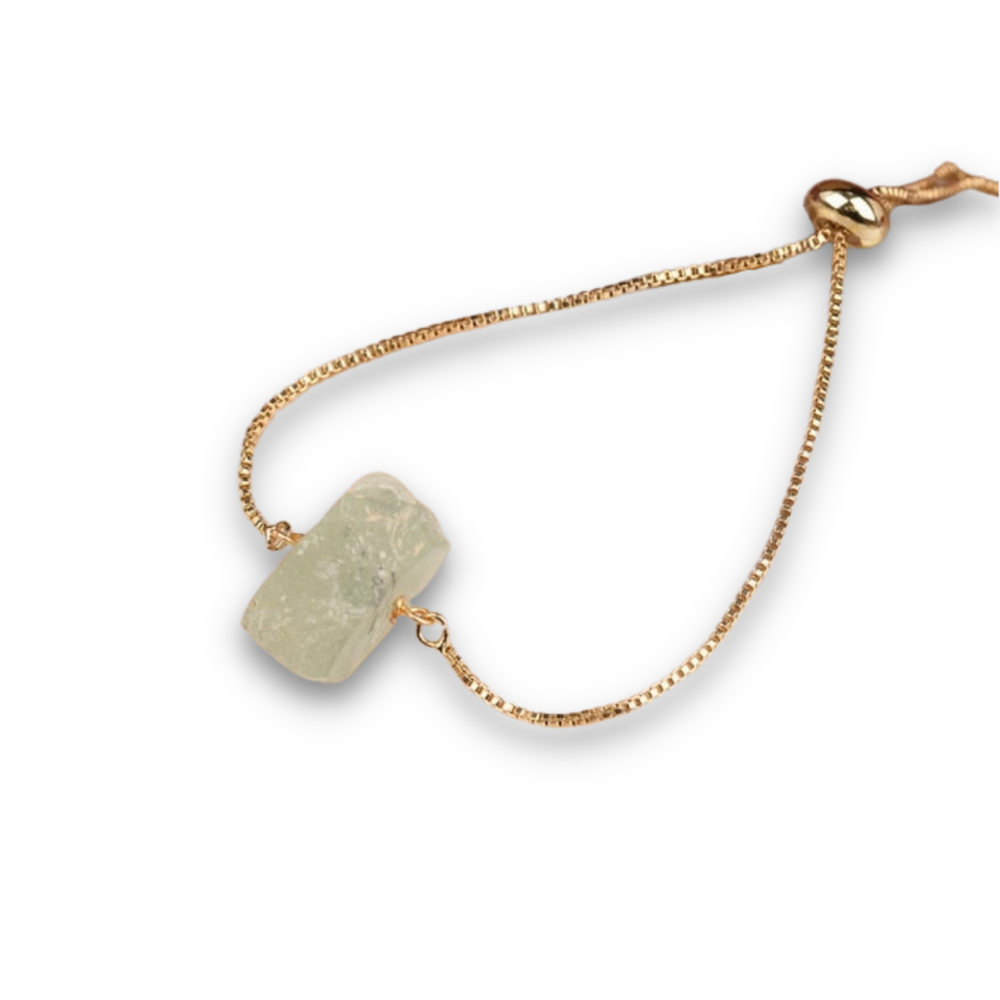 Bracelet en Prehnite "Conscience & Acceptation"