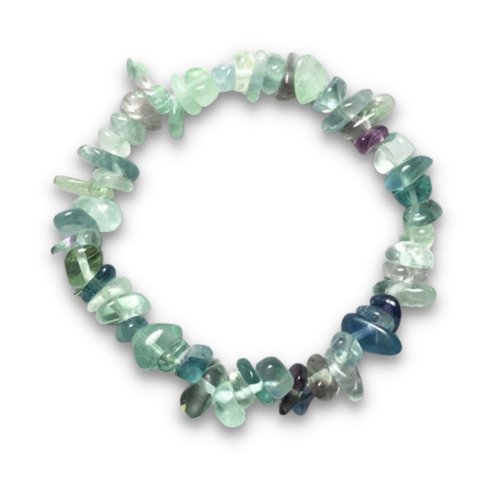 Bracelet Baroque en Fluorite "Stabilité & Clairvoyance"