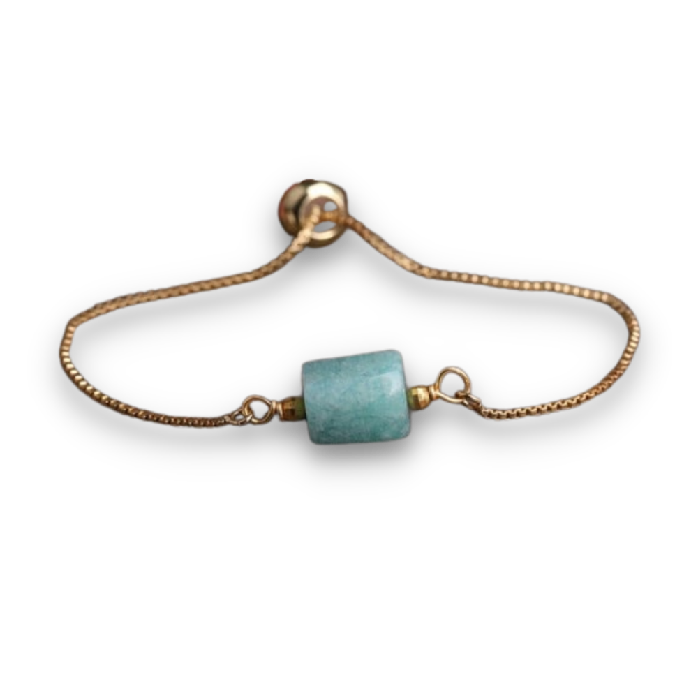 Bracelet en Amazonite "Paix & Courage"