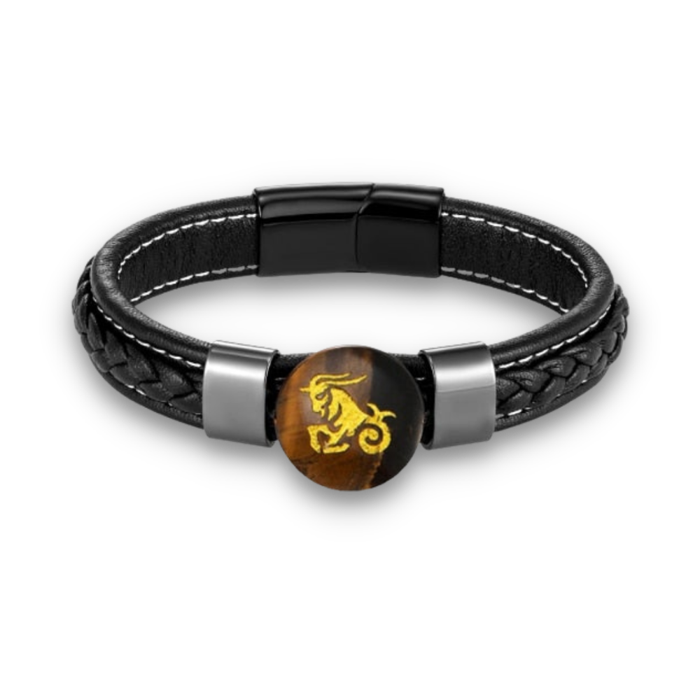 Bracelet en Oeil de tigre "Courage & Audace"