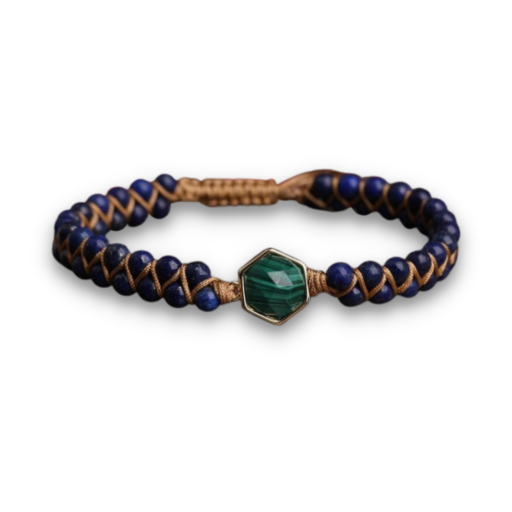 Bracelet Yoga en Lapis Lazuli "Santé & Harmonie"