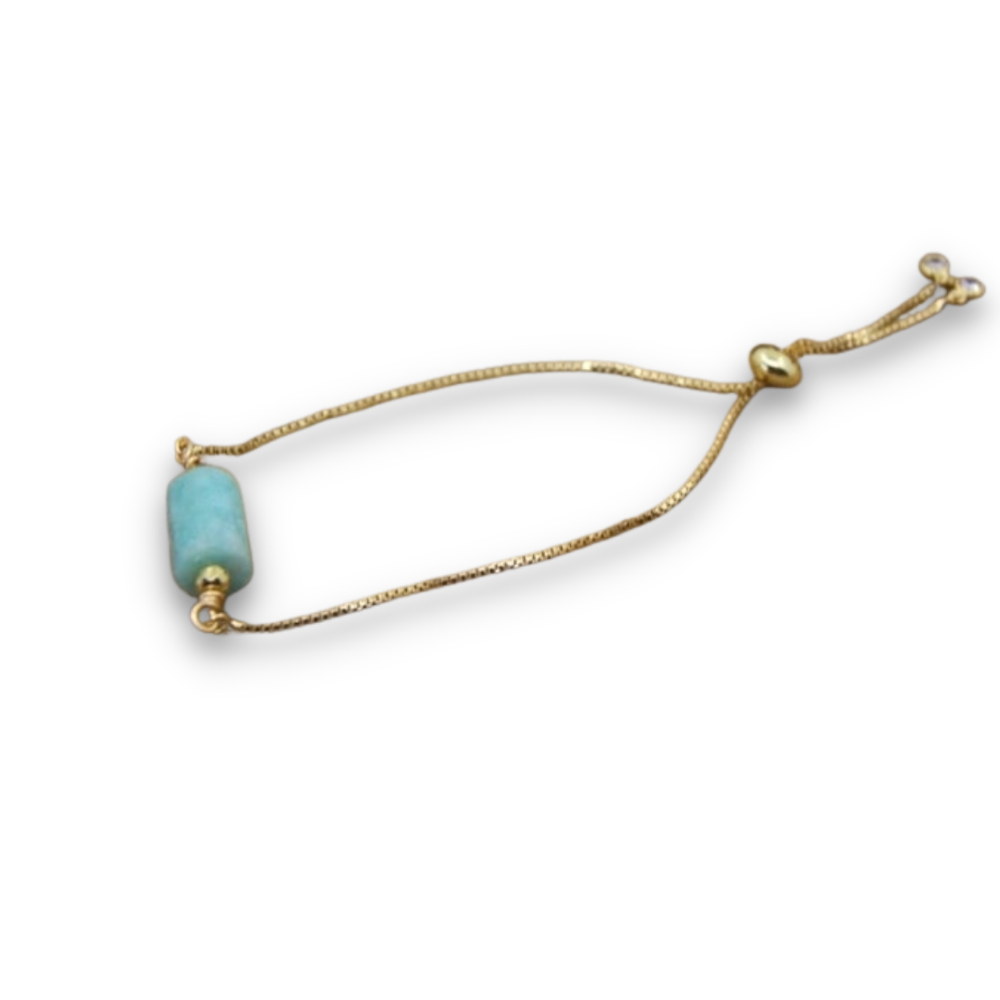 Bracelet en Amazonite "Paix & Courage"