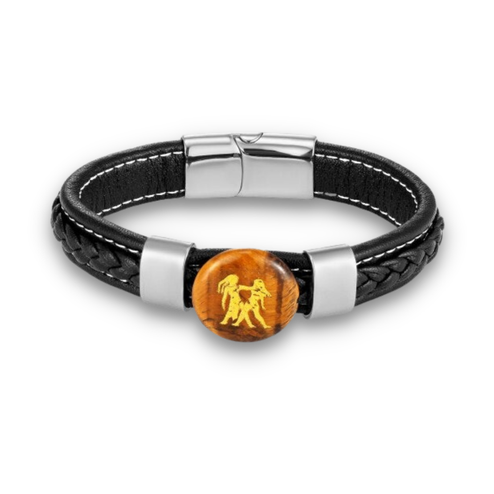 Bracelet en Oeil de tigre "Courage & Audace"