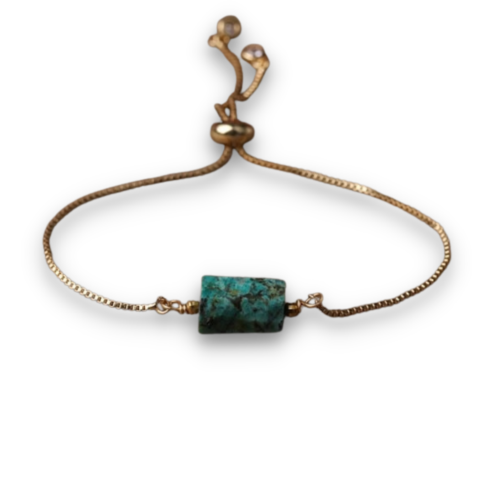 Bracelet en Turquoise africaine "Optimisme & Confiance en soi"