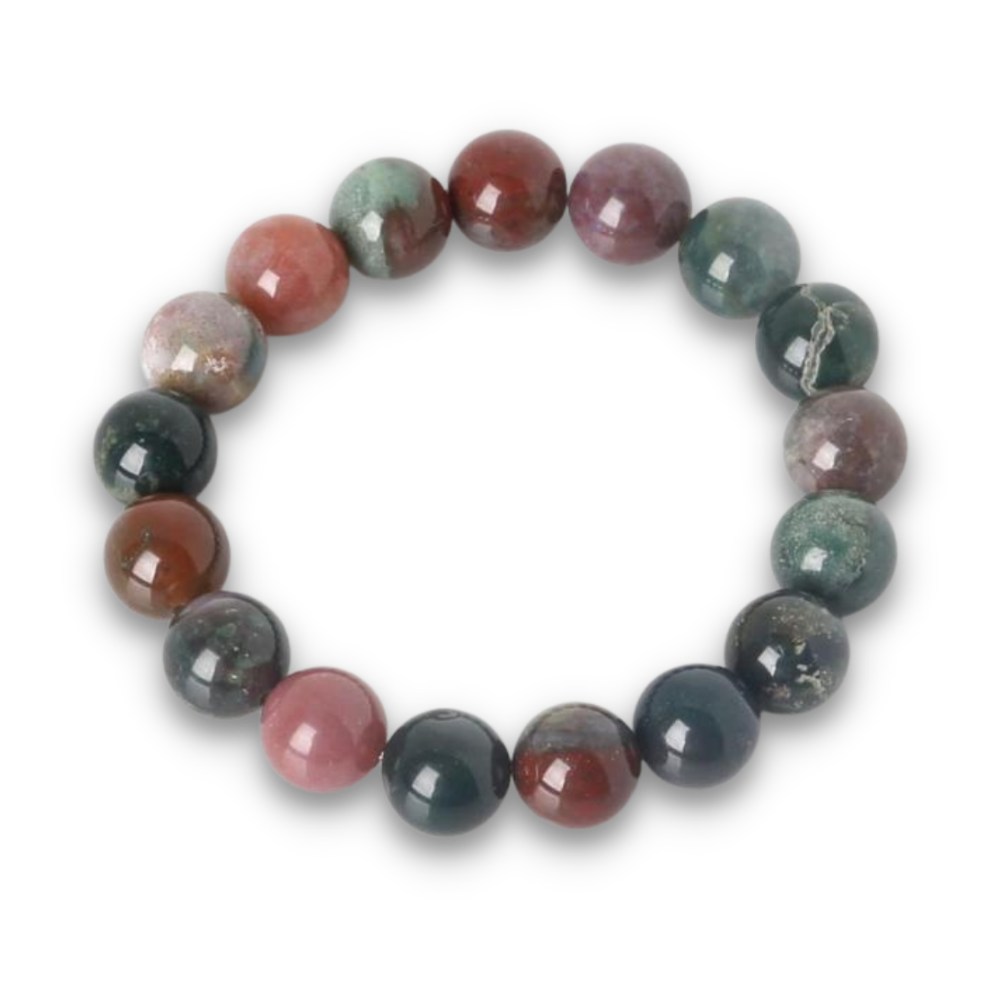 Bracelet Yoga en Agate indienne "Équilibre & Prospérité"