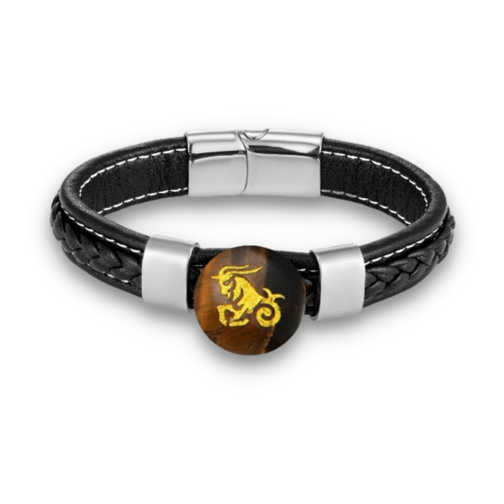 Bracelet en Oeil de tigre "Courage & Audace"