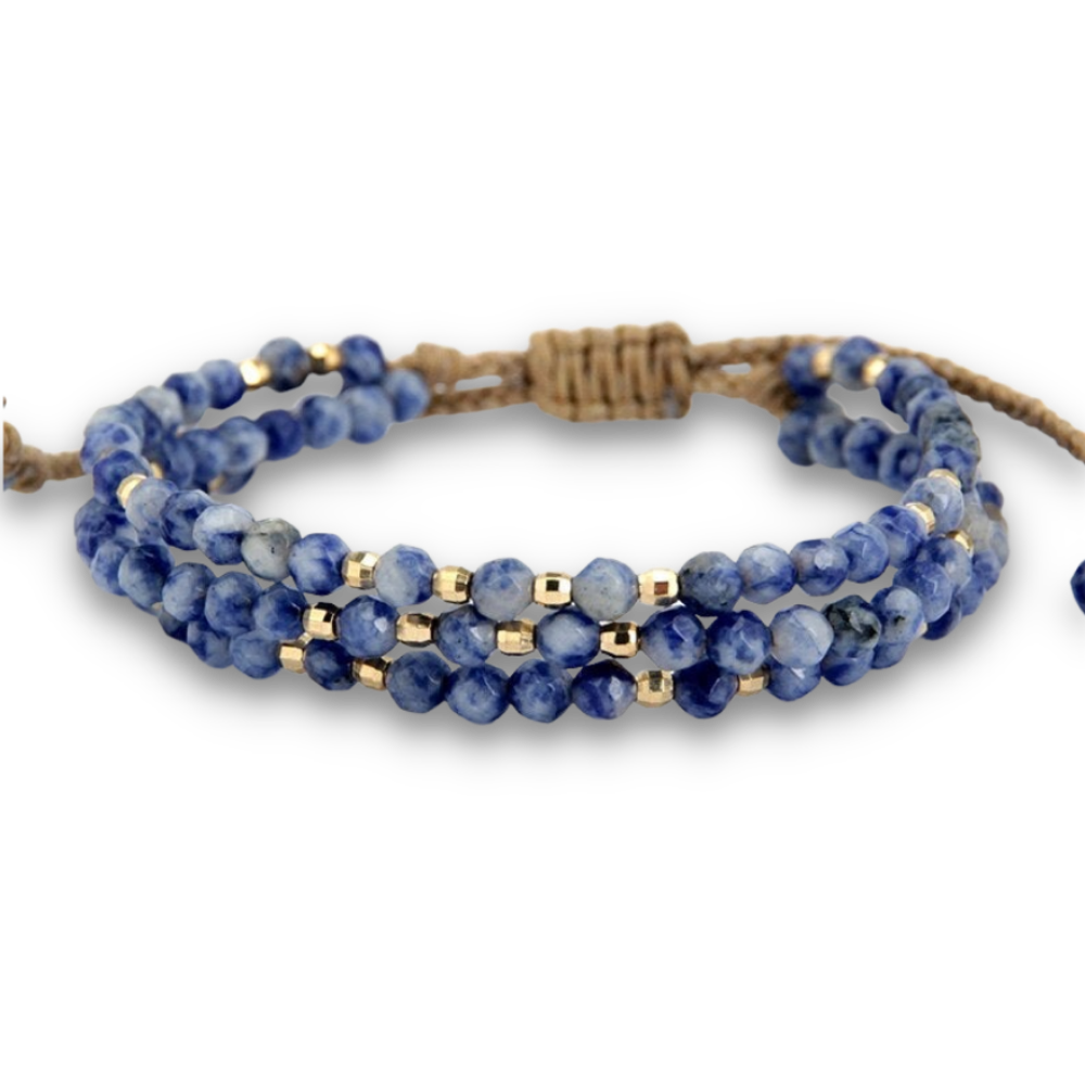 Bracelet en Sodalite "Humilité & Courage"