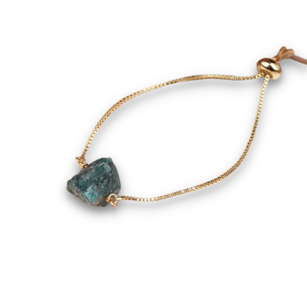 Bracelet en Apatite bleue "Communication & Relaxation"