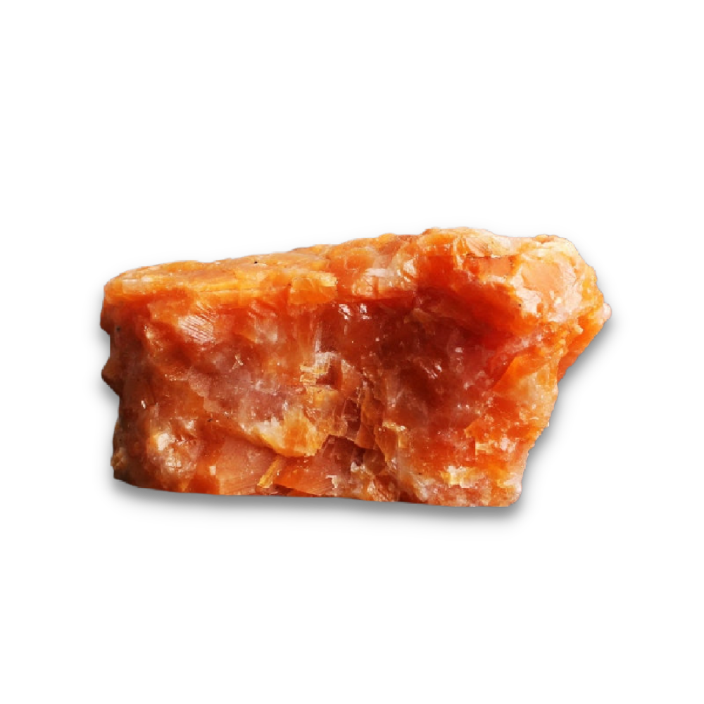 Pierre Brute Reiki en Calcite orange "Apaisement & Guérison"