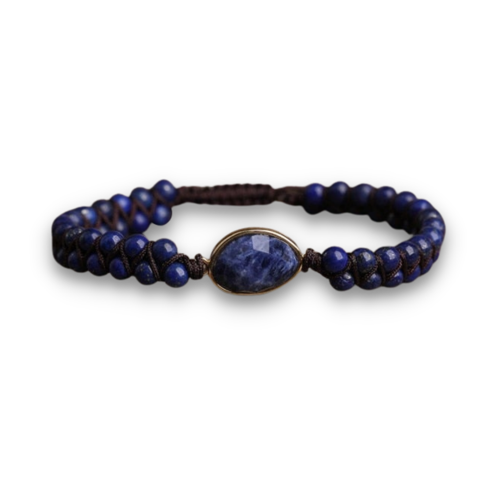 Bracelet Yoga en Sodalite "Humilité & Courage"