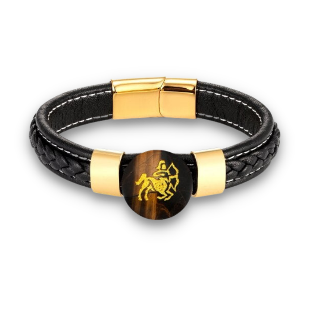 Bracelet en Oeil de tigre "Courage & Audace"