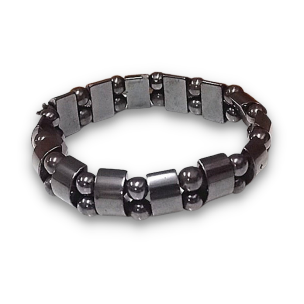 Bracelet en Hématite "Force & Puissance"