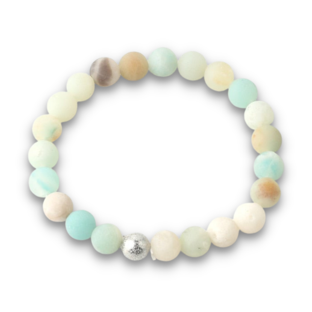 Bracelet en Amazonite "Paix & Courage"