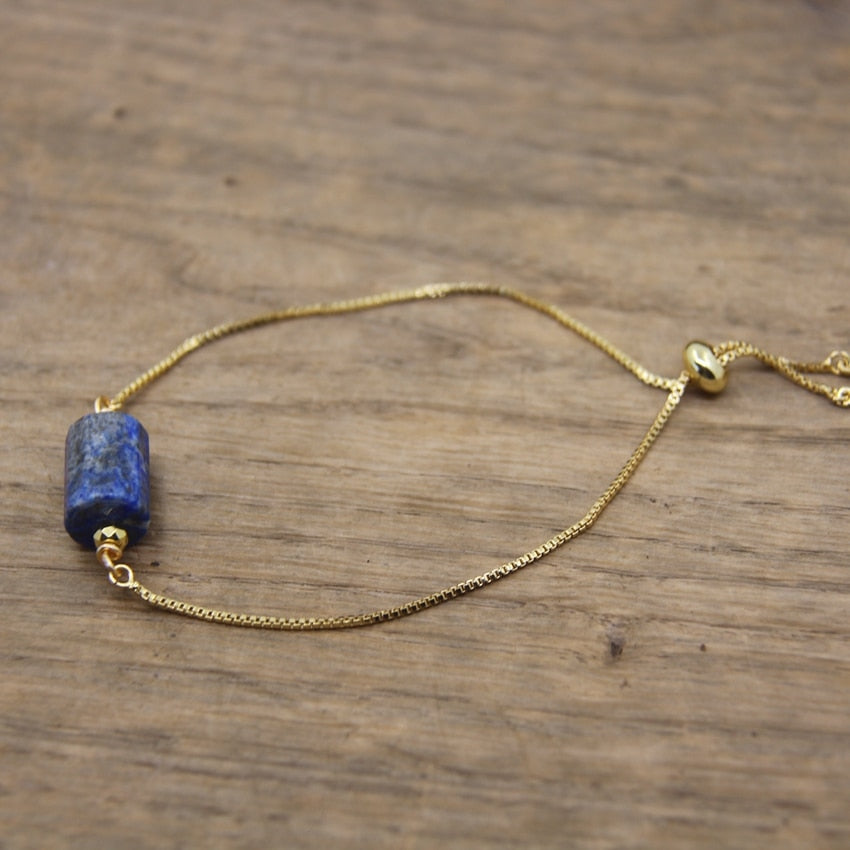 Bracelet en Lapis Lazuli "Santé & Harmonie"