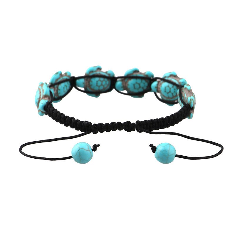 Bracelet en Turquoise "Stabilité & Empathie" - Tortue