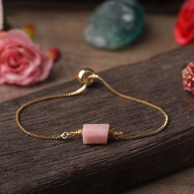 Bracelet en Opale rose "Espoir & Guérison"