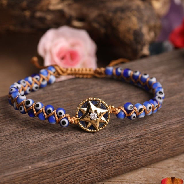 Bracelet Yoga en Lapis Lazuli "Santé & Harmonie"