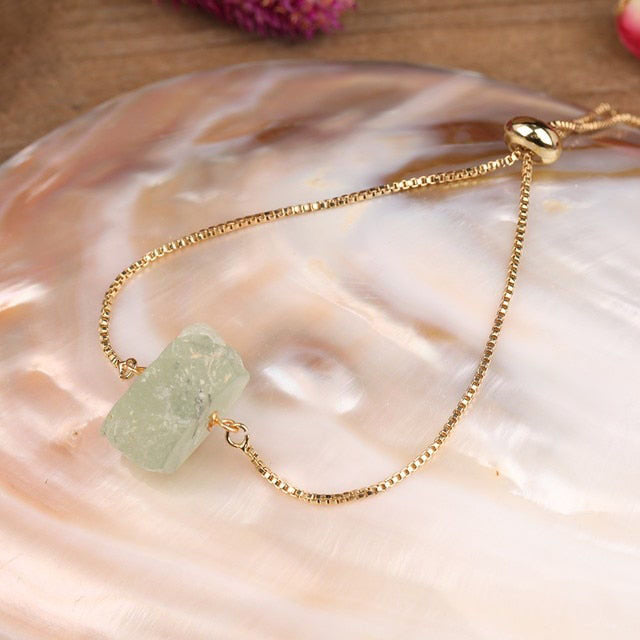 Bracelet en Prehnite "Conscience & Acceptation"