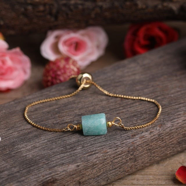 Bracelet en Amazonite "Paix & Courage"