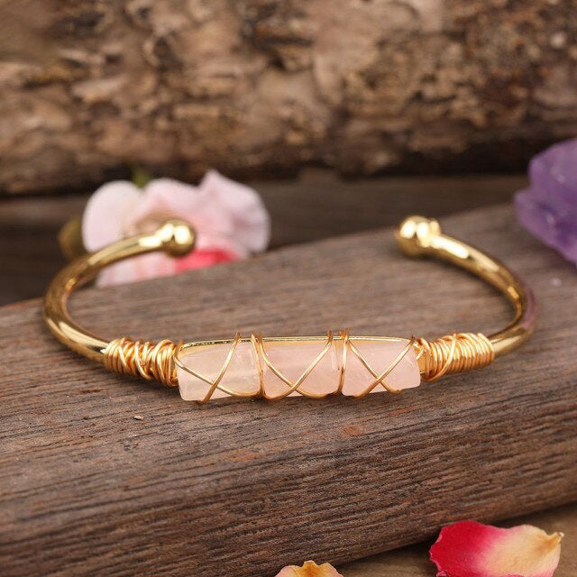 Bracelet en Quartz rose "Amour & Confiance en soi"