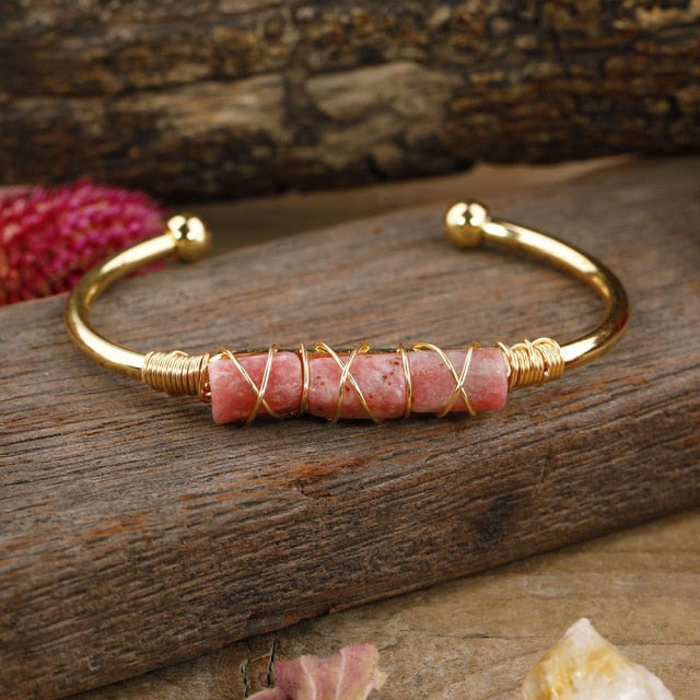 Bracelet en Rhodonite "Amour & Bienveillance"